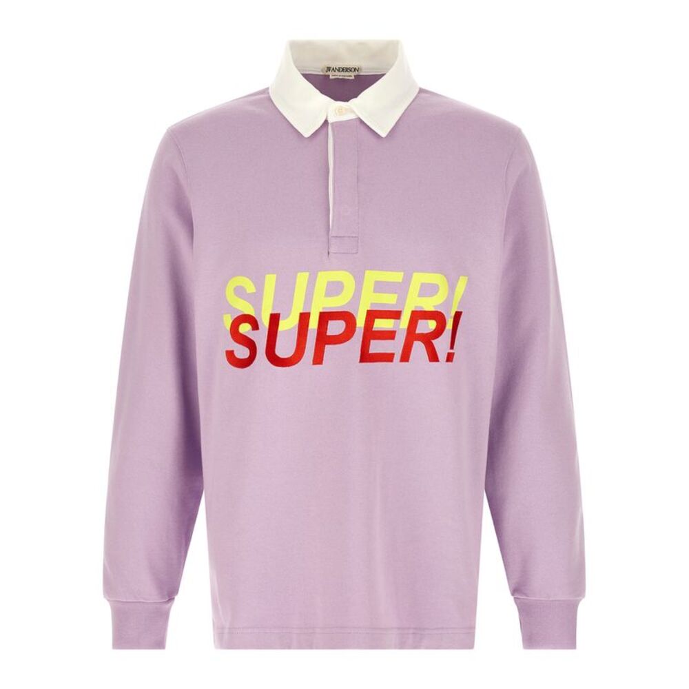 J.W.Anderson Purple Cotton Polo Men's Shirt